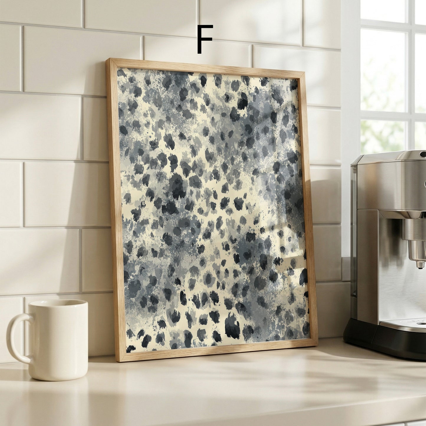 Tiermuster Poster · Geschenkidee · Stilvolle Zebra und Raubkatzen Fell Texturen Leopard Muster · Dekoprint ohne Rahmen