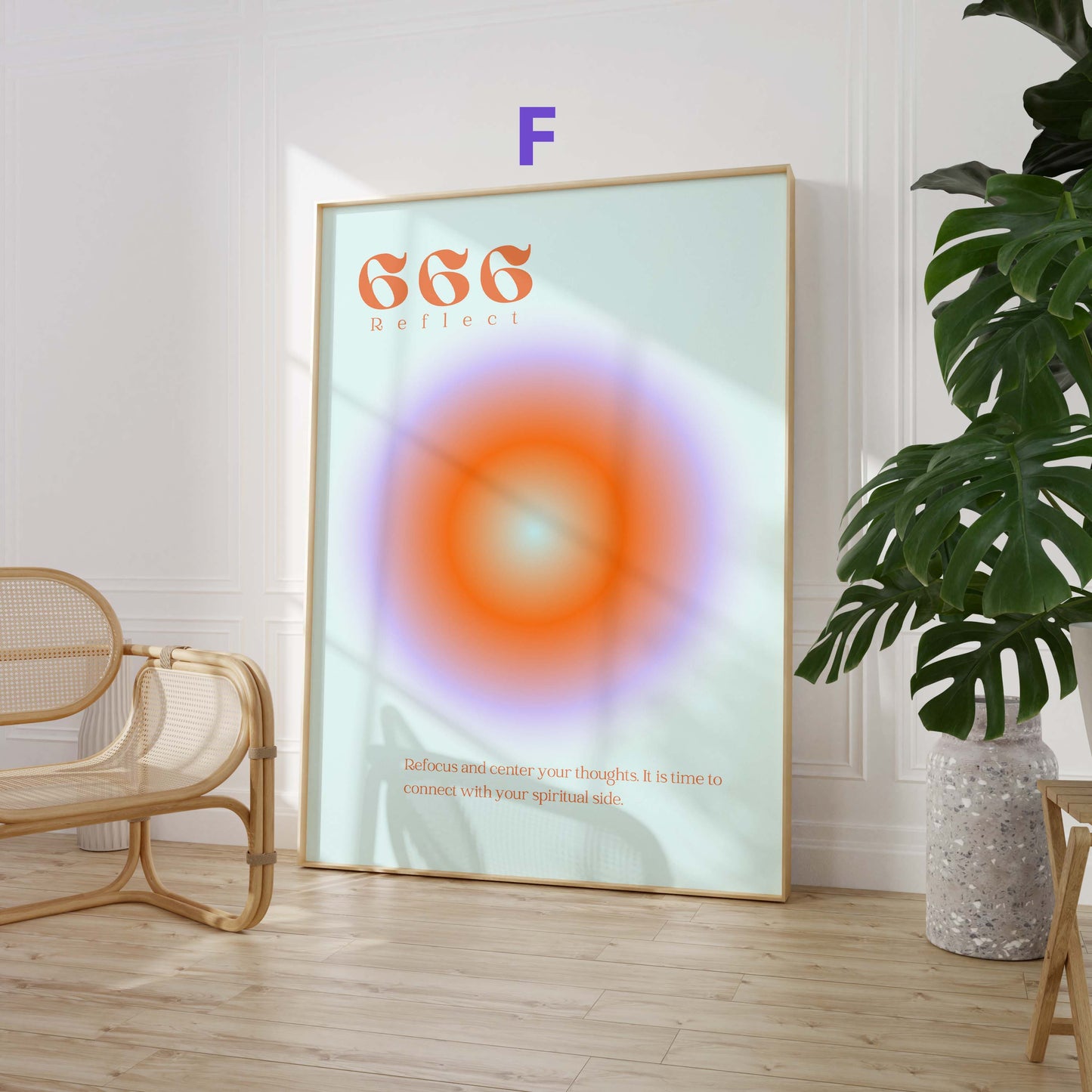 Angel Numbers Poster · Geschenkidee · 111 222 333 444 555 666 777 888 999 · Dekoprint ohne Rahmen