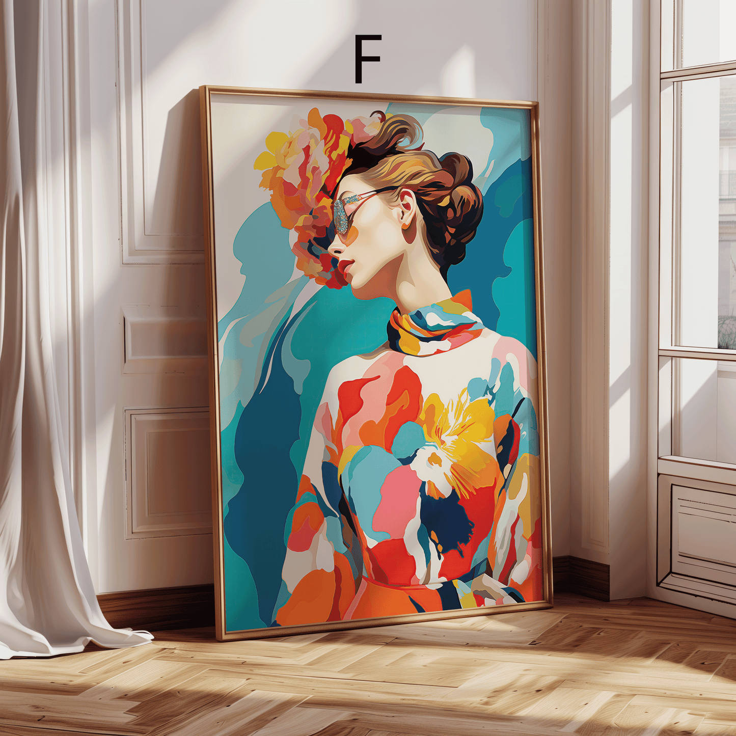 Moderne Kunst Poster · Geschenkidee · Impressionistische Blumen und Elegante Stillleben Kunst · Dekoprint ohne Rahmen
