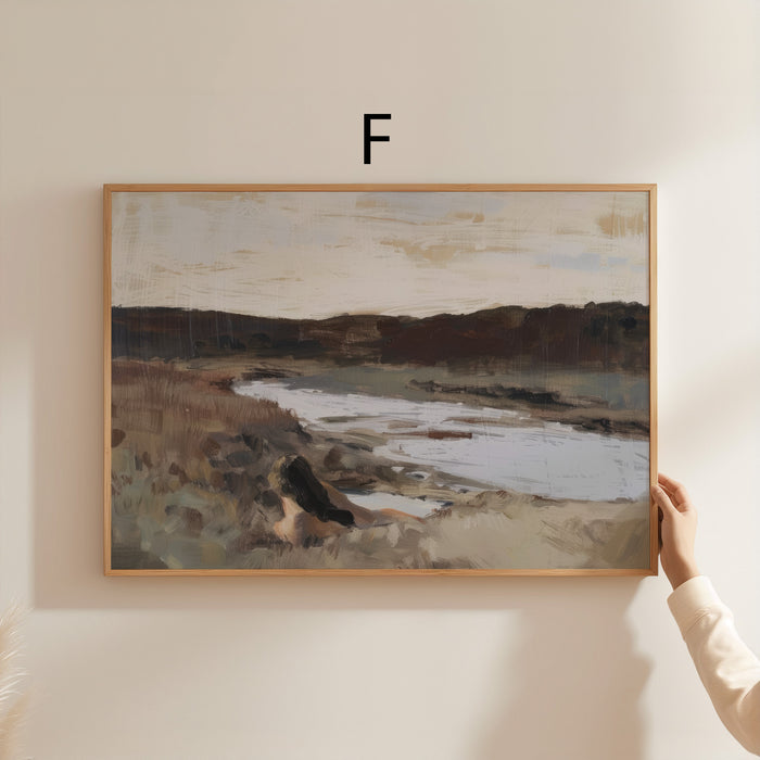 Vintage Landschaft Poster auf Baumwolle – JUSTGOODMOOD