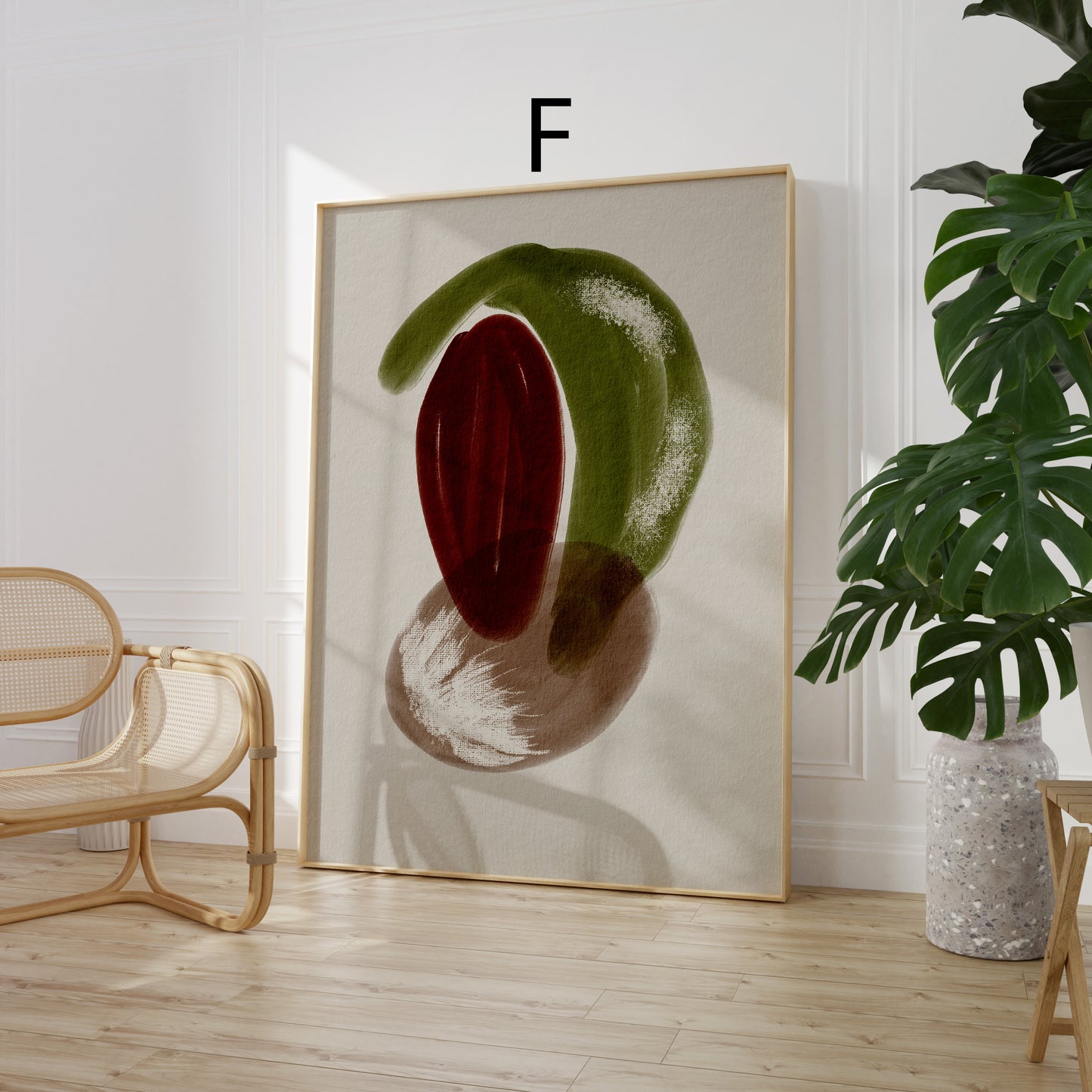 Abstrakte Poster · Line Art & botanische Bilder fürs Wohnzimmer · Dekoprint ohne Rahmen