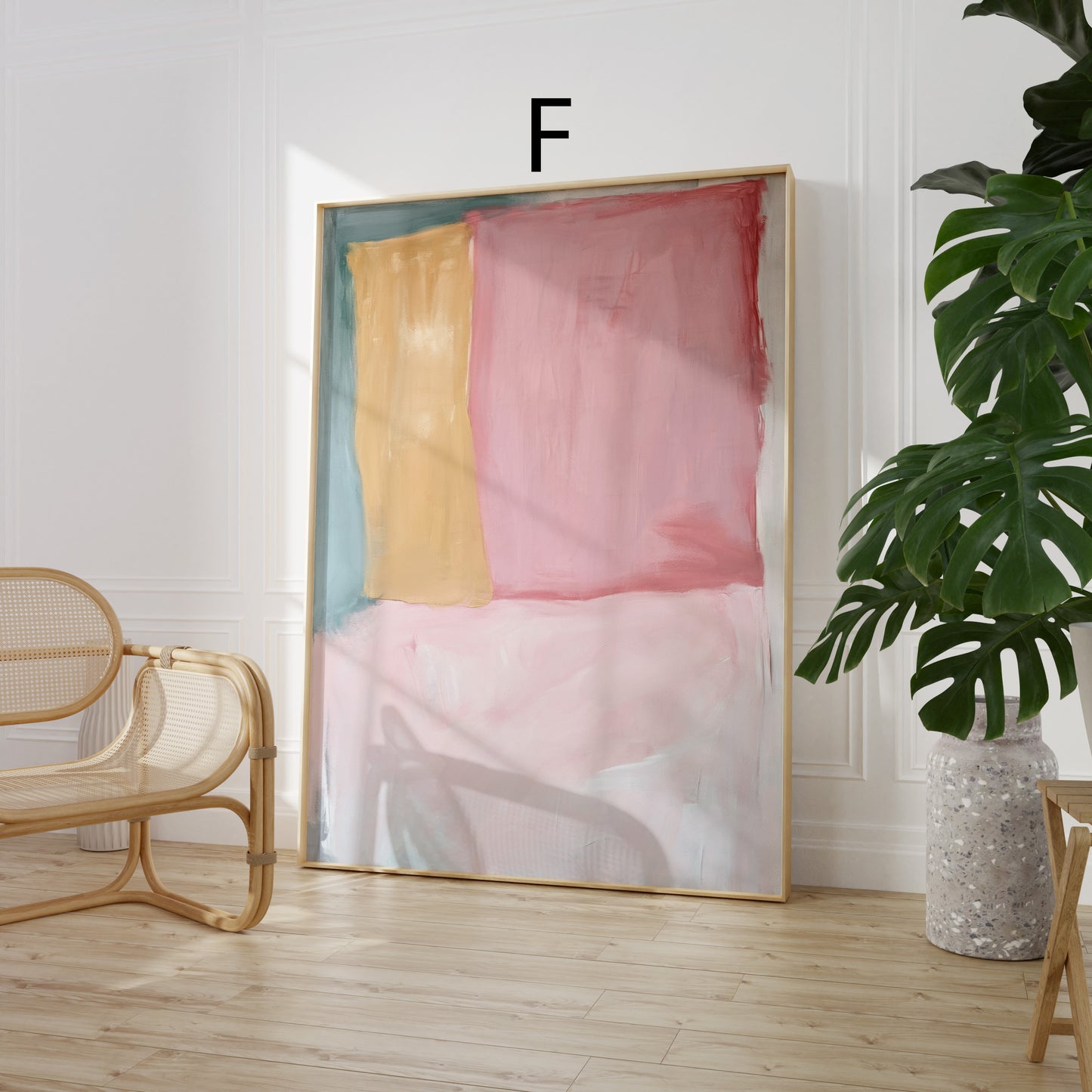 Abstrakte Poster · Geschenkidee · Moderne Kunst mit starken Farbkontrasten · Dekoprint ohne Rahmen