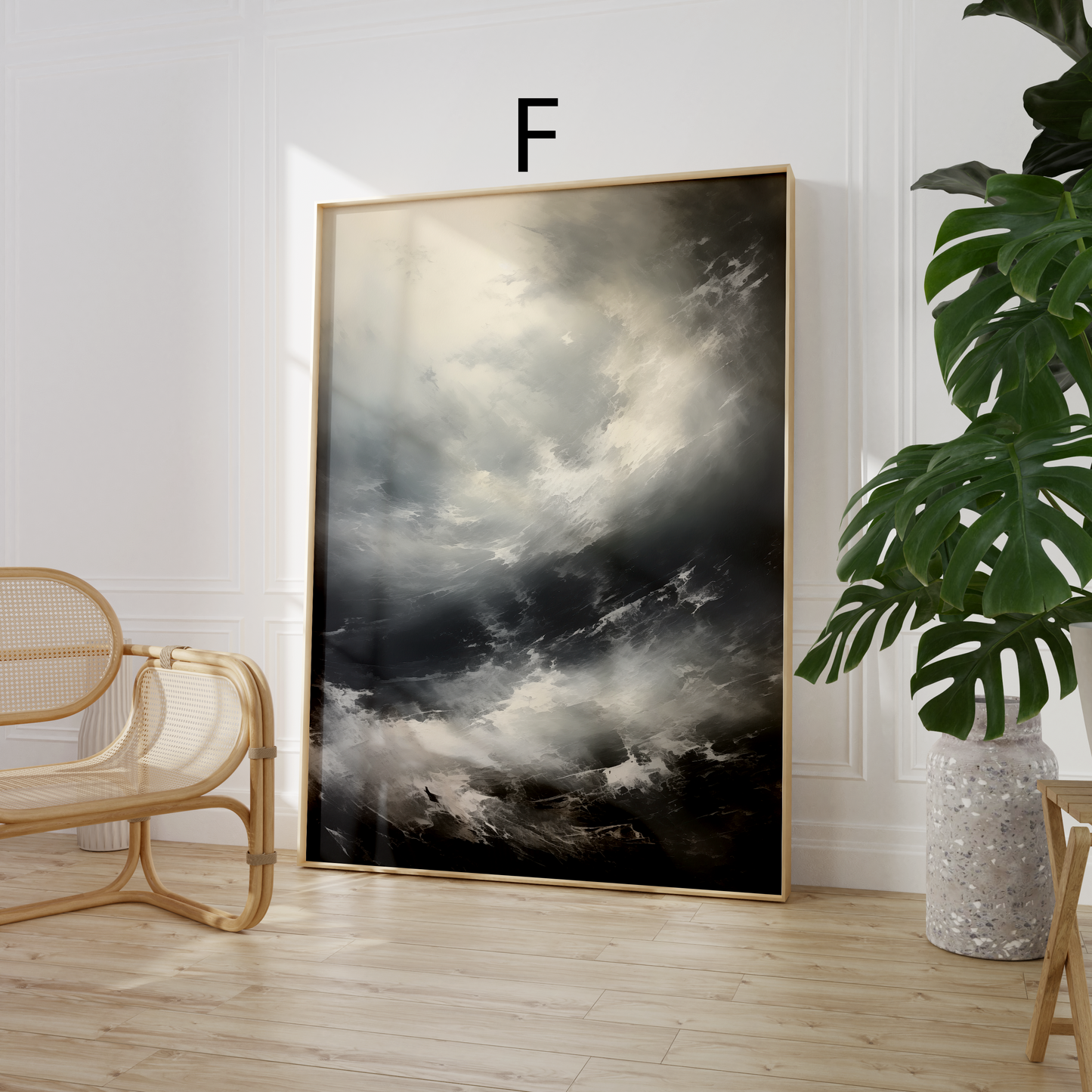 Vintage Landschaft Poster · Geschenkidee · Wald- und Meereslandschaften · Dekoprint ohne Rahmen