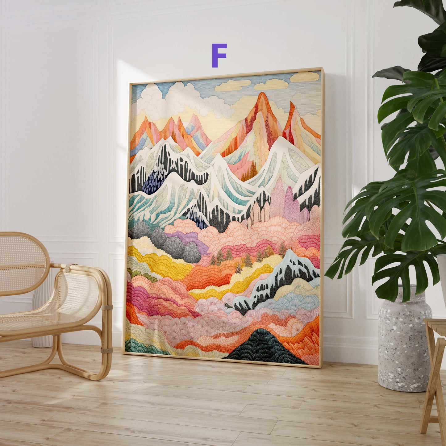 Mediterrane Kunst Poster · Geschenkidee · Moderne Stillleben Landschaften und Farbenfrohe Illustrationen · Dekoprint ohne Rahmen