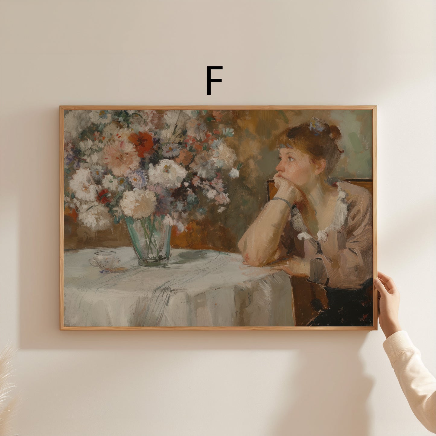 Moderne Vintage Kunst Poster · Geschenkidee · Rosen Stillleben Stadtansicht Porträt · Dekoprint ohne Rahmen