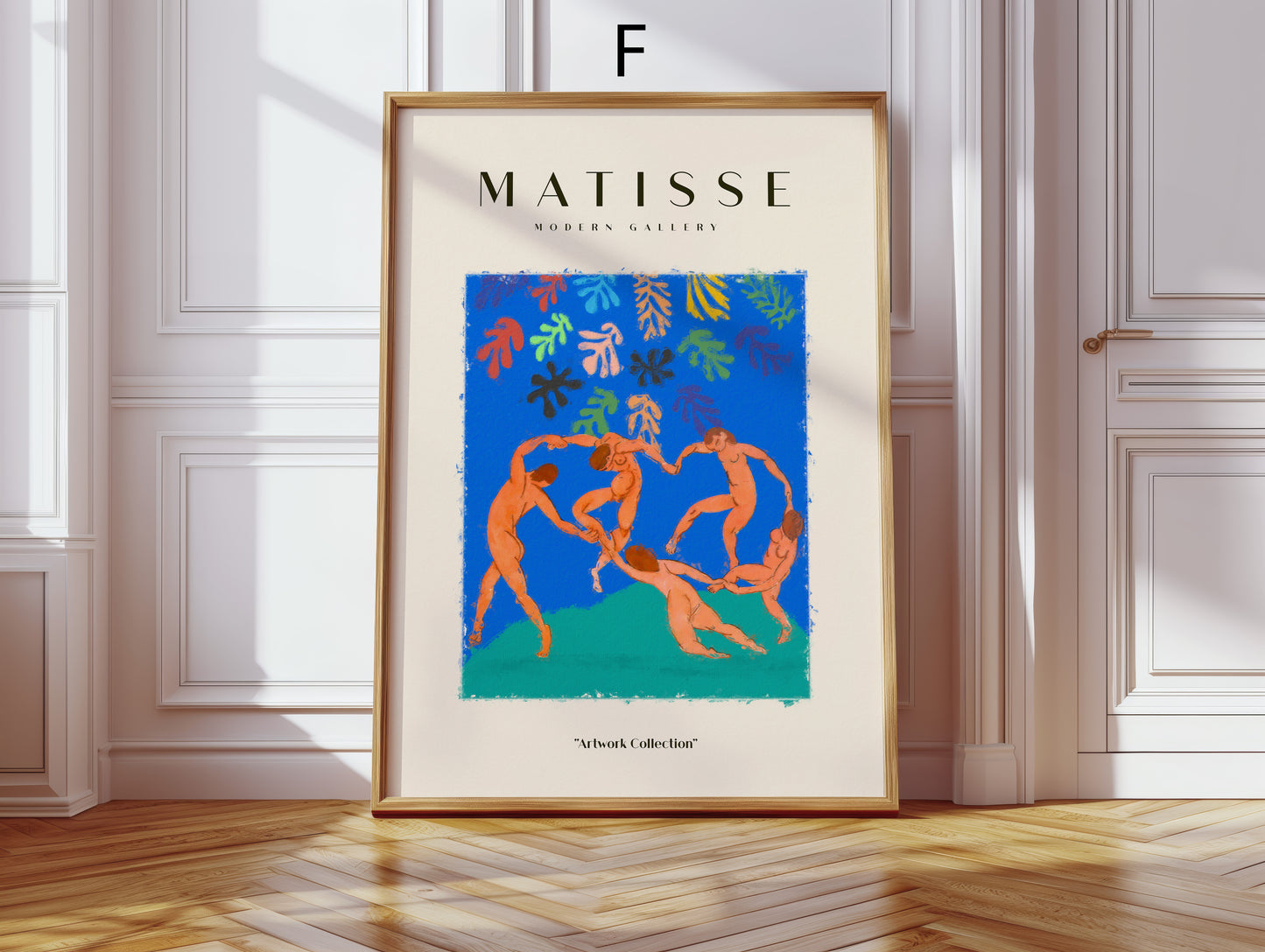 Matisse Poster · Geschenkidee · Abstrakte Scherenschnitte Porträts Farbenfrohe Kunst · Dekoprint ohne Rahmen