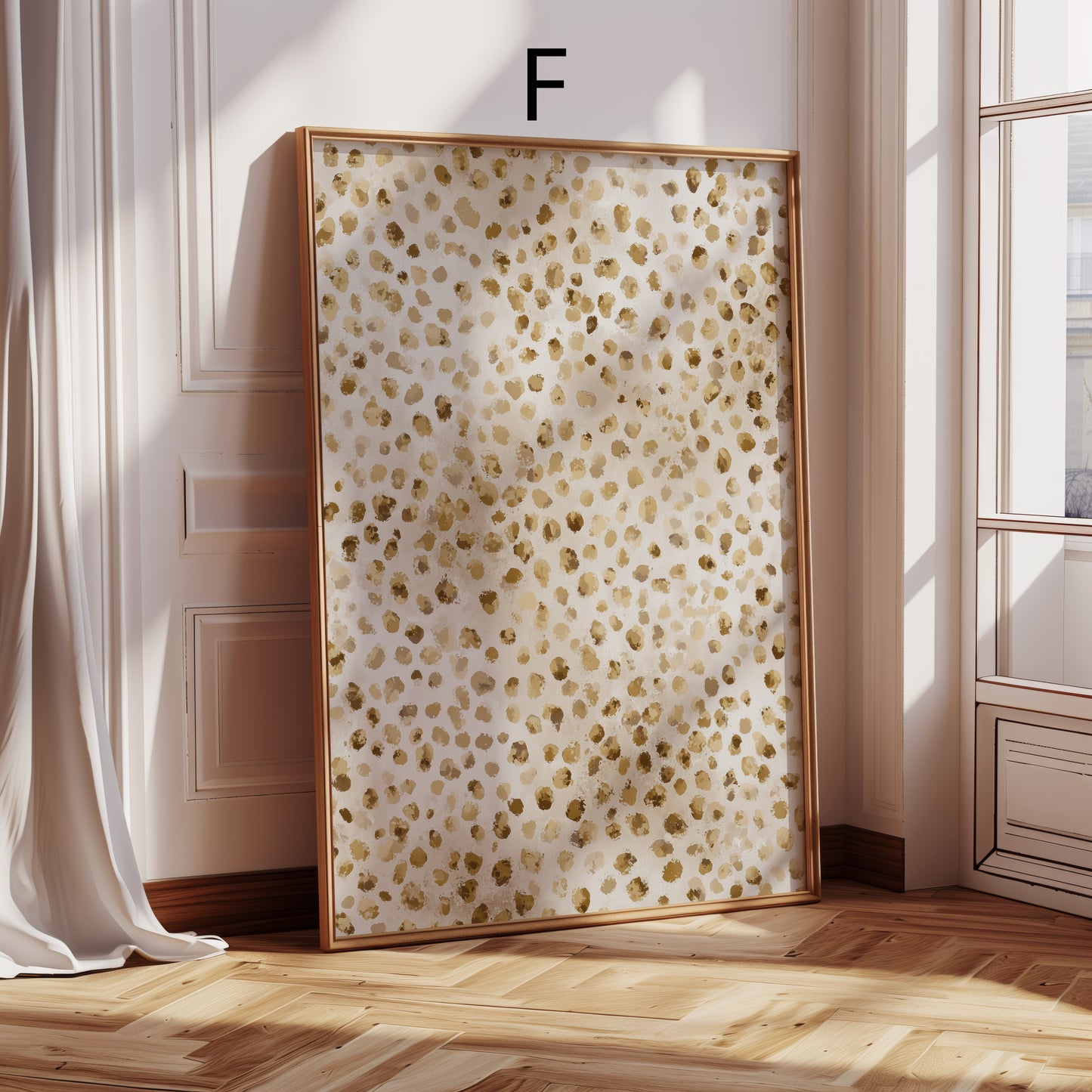 Luxus der Wildnis Poster · Geschenkidee · Animal-Texturen in Gold Creme Schwarz · Dekoprint ohne Rahmen