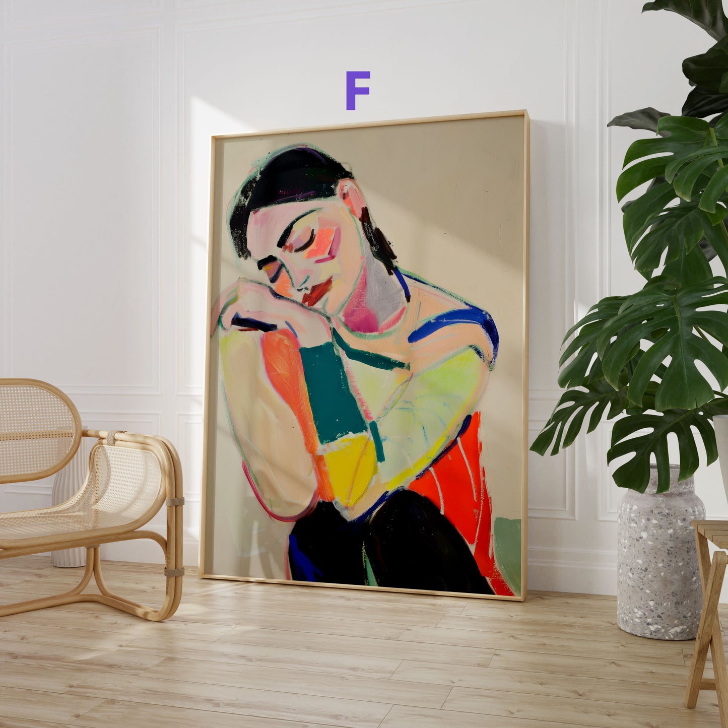Abstrakte Kunst Poster · Geschenkidee · Geometrische Formen, Landschaften und Moderne Figuren · Dekoprint ohne Rahmen
