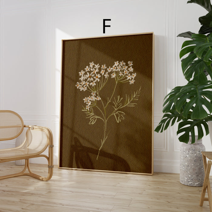 Geschenkidee · Botanische Blumen und Schwan Poster Ästhetische Natur und Mode Kunst · Dekoprint ohne Rahmen | JUSTGOODMOOD