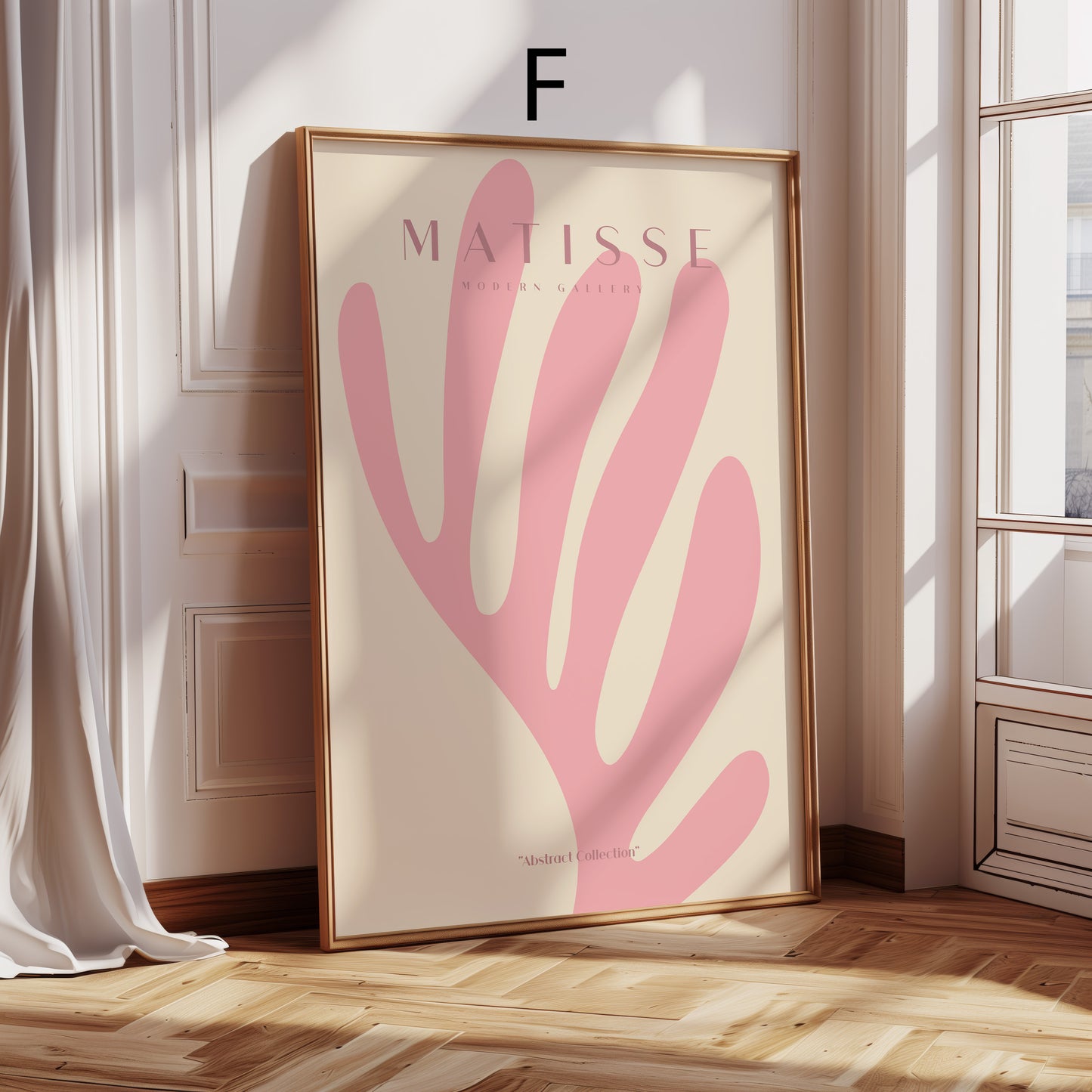Matisse Poster · Geschenkidee · Abstrakte Formen Scherenschnitt Line Art Frauenporträts · Dekoprint ohne Rahmen