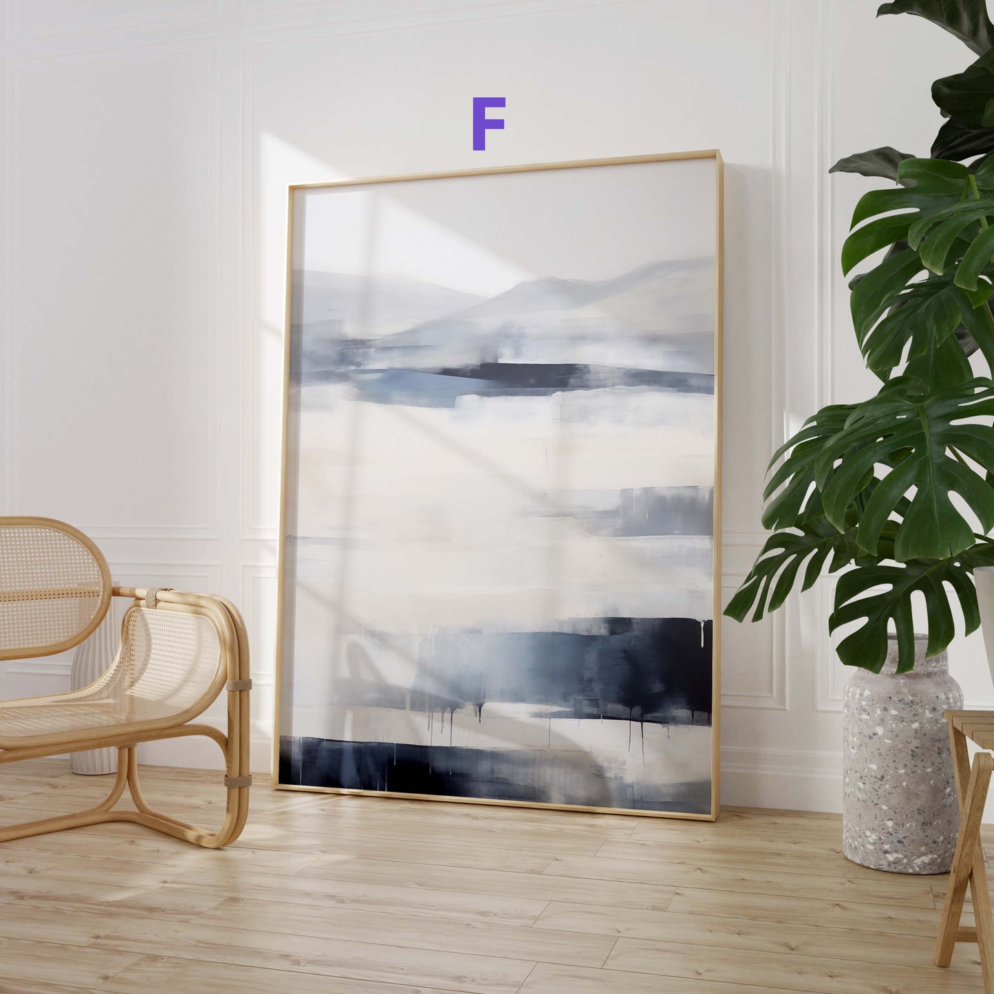Abstrakte Marmor Poster · Geschenkidee · Fließende Beige Rosé Formen und Moderne Strukturkunst · Dekoprint ohne Rahmen