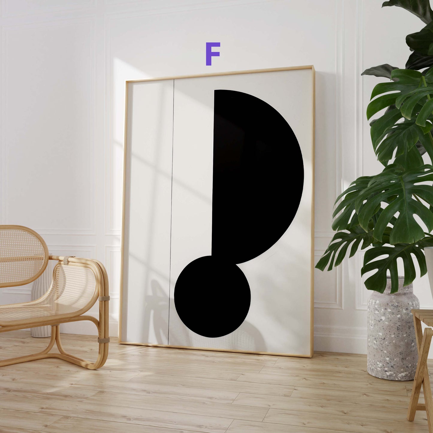 Moderne Abstrakte Kunst Poster · Geschenkidee · Geometrische Schwarz Beige Wandbilder für Wohnzimmer Büro Schlafzimmer · Print ohne Rahmen
