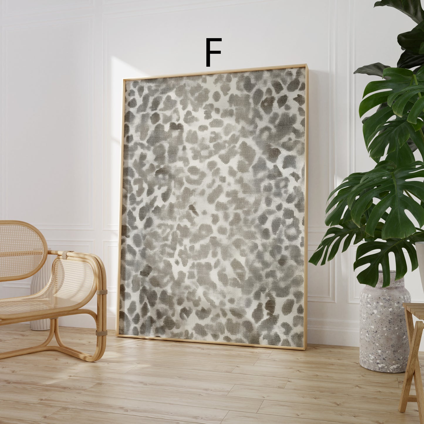 Tiermuster Poster · Geschenkidee · Moderne Tierfell Texturen Raubkatzen Muster und Abstrakte Flecken · Dekoprint ohne Rahmen