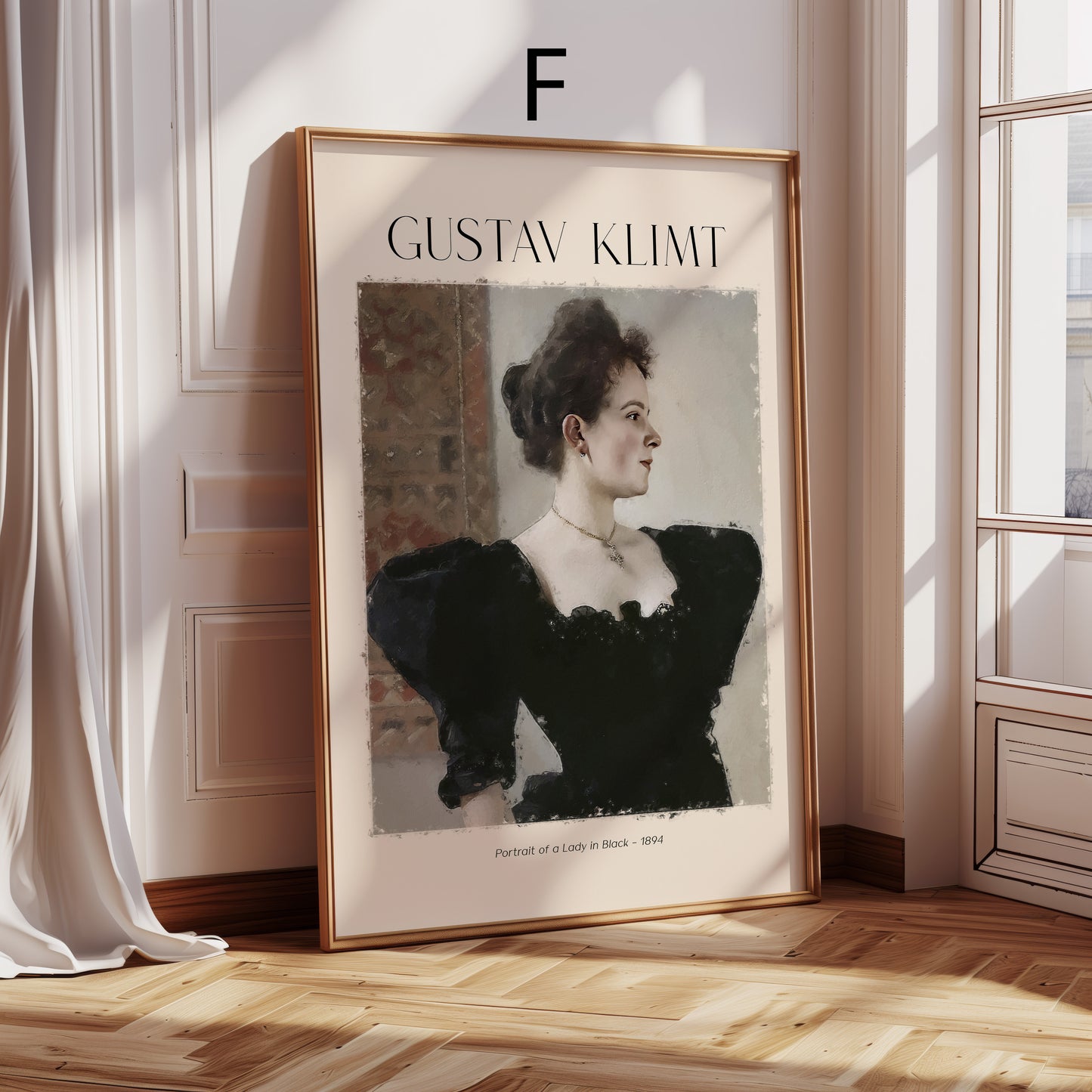Gustav Klimt Kunst Poster · Geschenkidee · Jugendstil Porträts Blumen Garten Klassische Meisterwerke · Dekoprint ohne Rahmen
