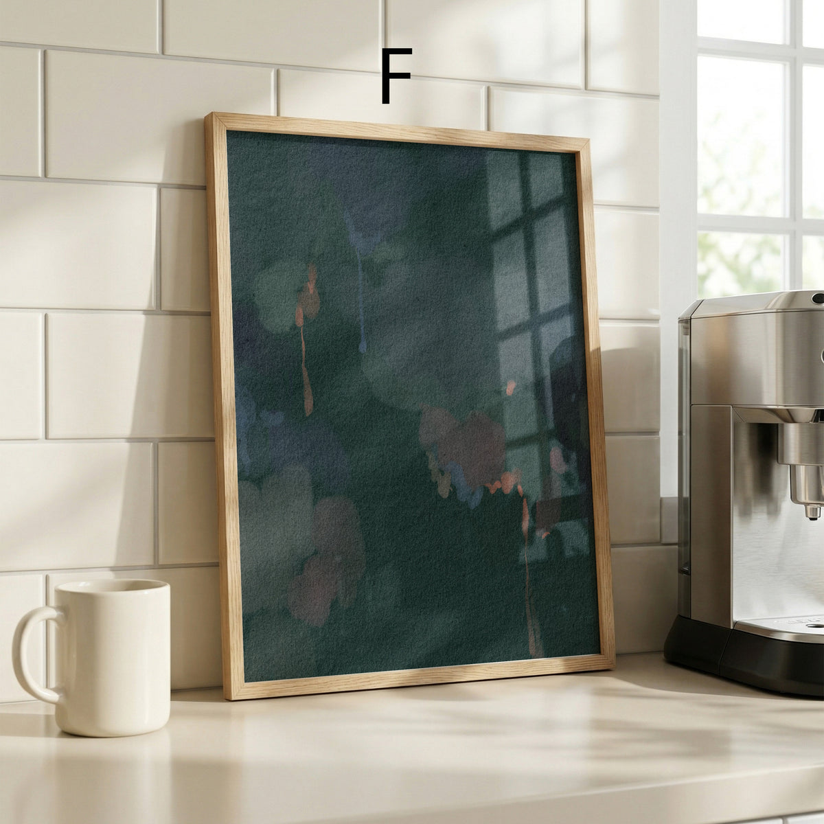 Poster Wandbilder Wohnzimmer · Abstrakte Kunst Fashion · Moderne Bilder ohne Rahmen