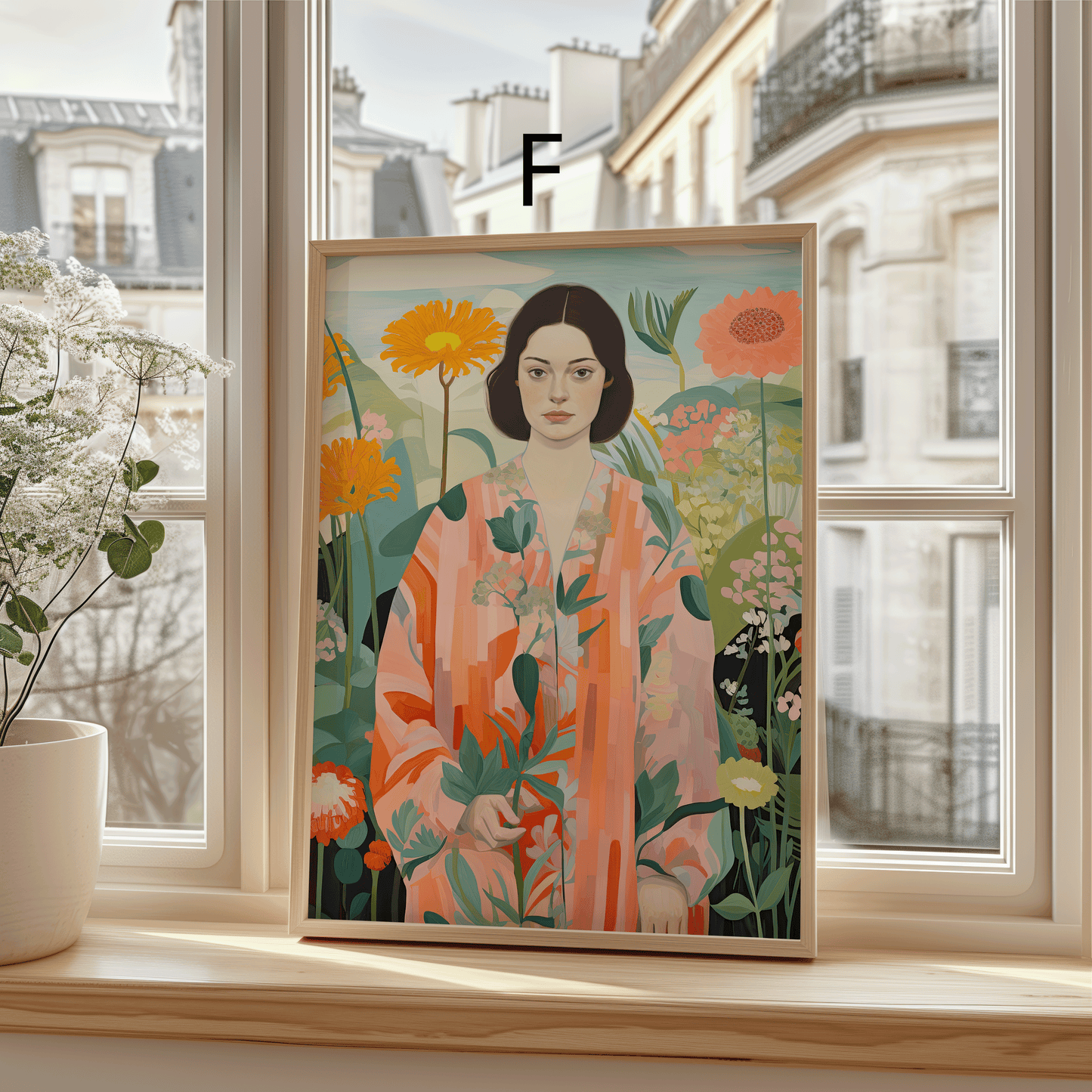 Moderne Kunst Poster · Geschenkidee · Abstrakte Kunst Florale Illustrationen Zeitgenössische Porträts · Dekoprint ohne Rahmen