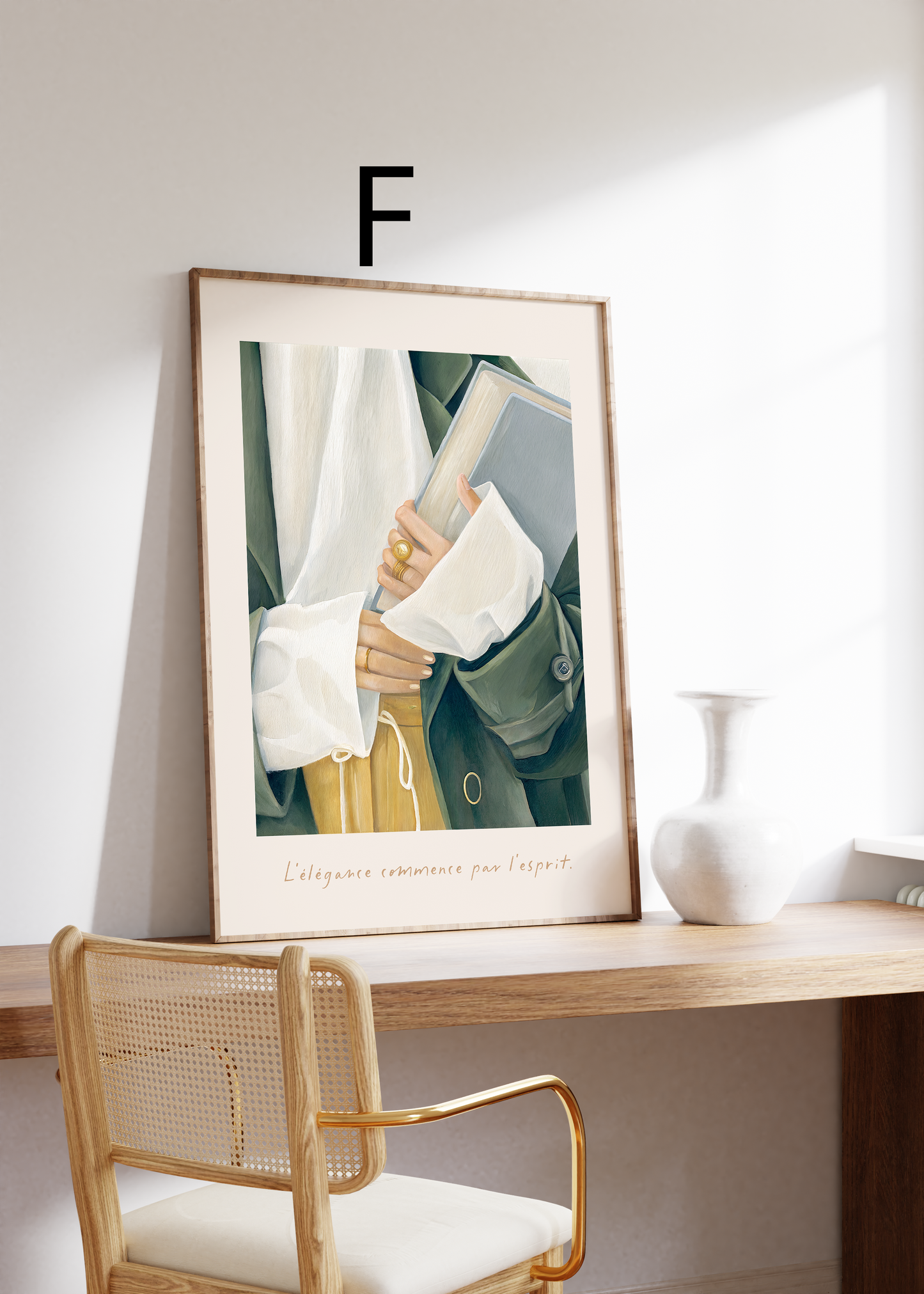 Frankreich Poster · Geschenkidee · Typografie Botanik Minimalistische Illustrationen · Dekoprint ohne Rahmen