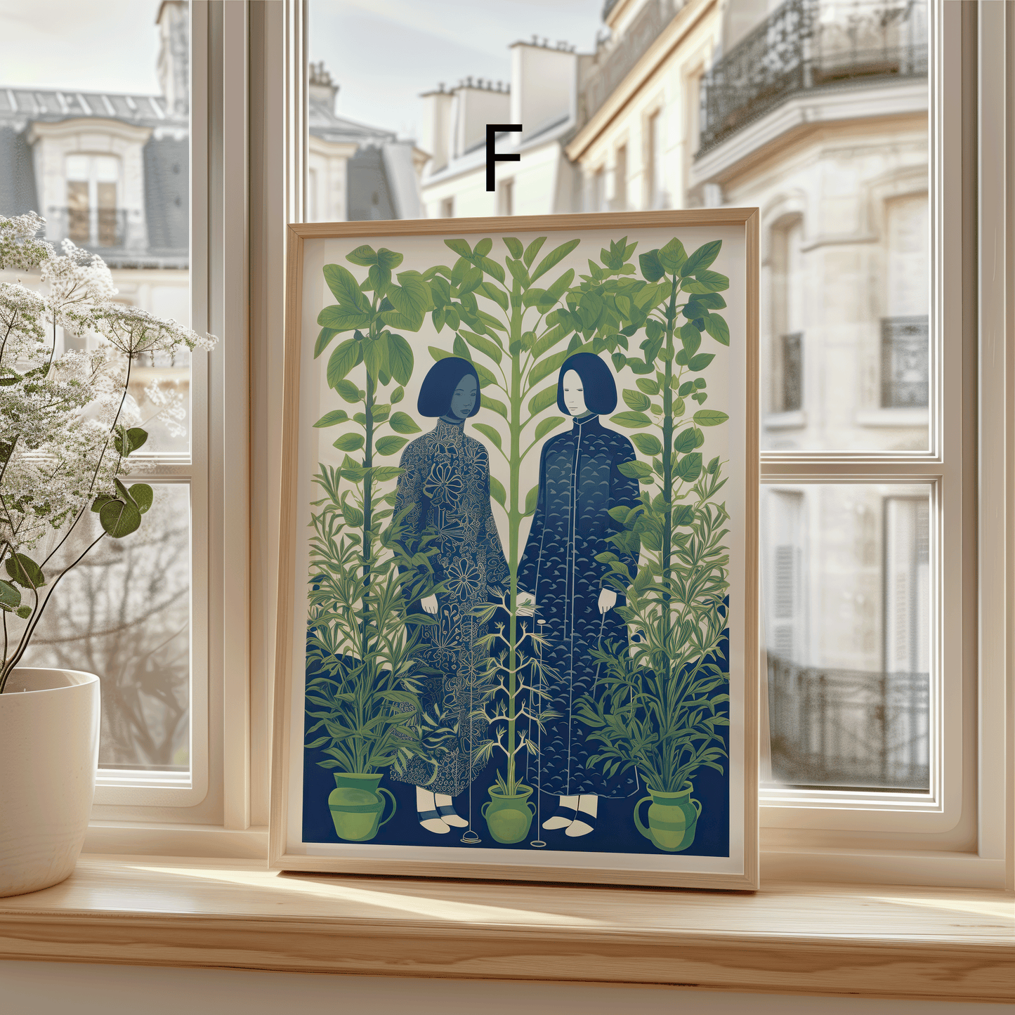Moderne Kunst Poster · Geschenkidee · Zeitgenössische Porträts Botanische Illustrationen Stillleben · Dekoprint ohne Rahmen