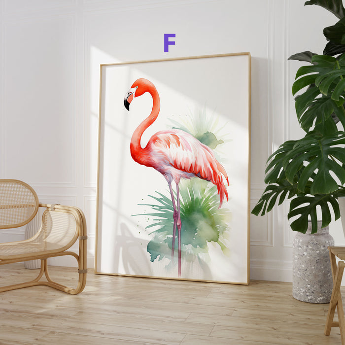 Dschungel Tiere Poster auf Premium Baumwolle