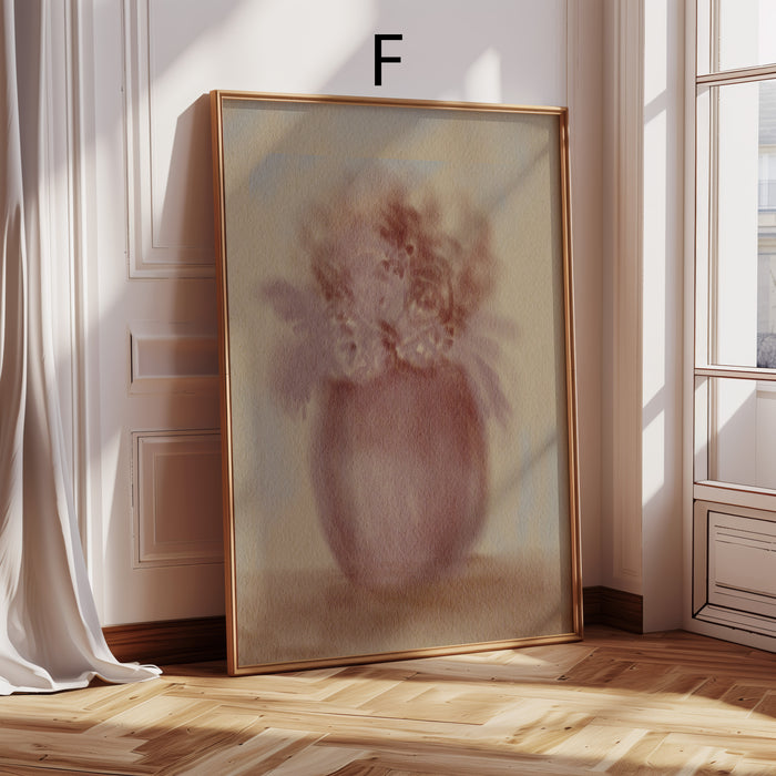 Geschenkidee · Blumen in Vase und Abstrakte Kunst Poster Ästhetische Prints · Dekoprint ohne Rahmen | JUSTGOODMOOD
