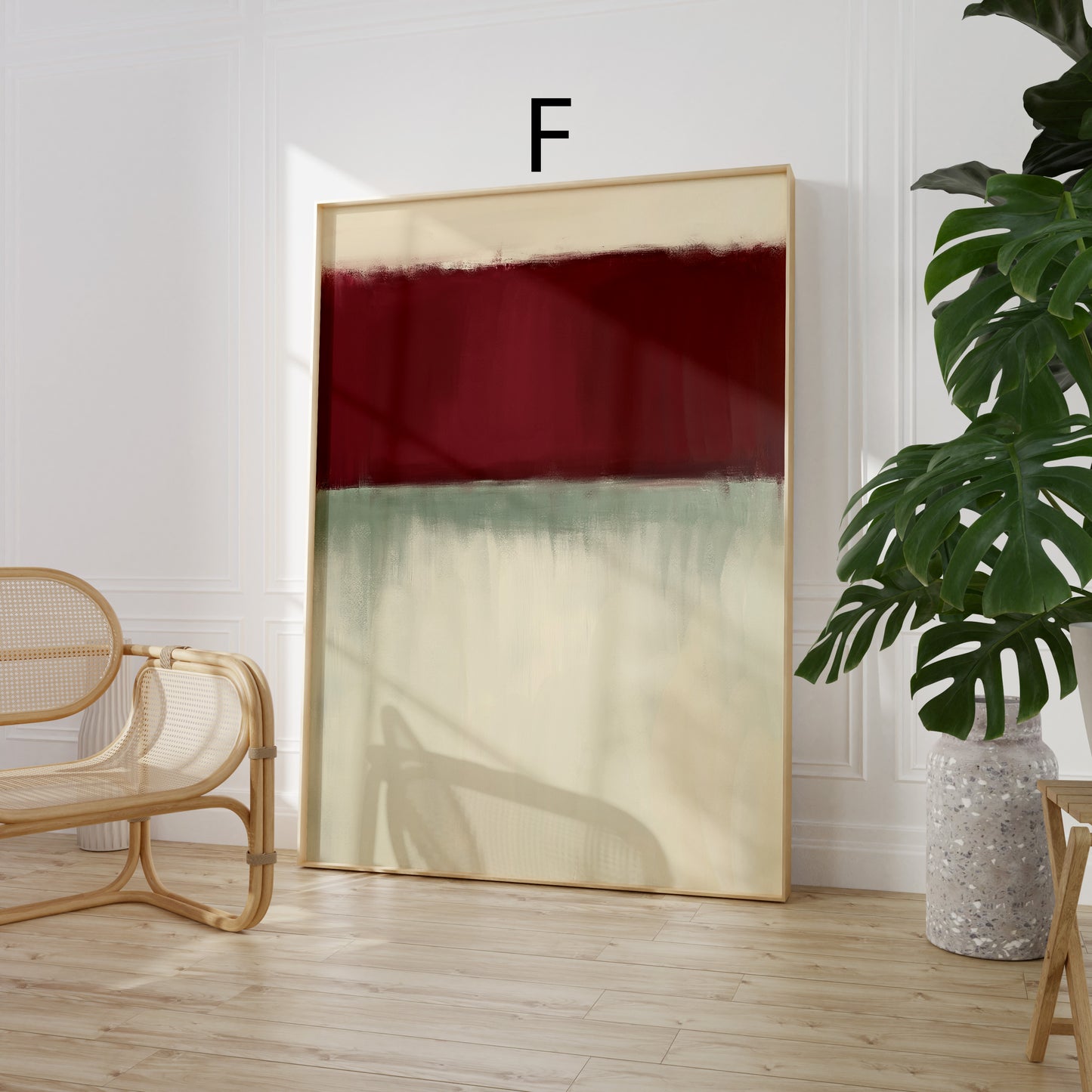 Minimalistische Poster · Geschenkidee · Dezente Farben feine Strukturen Pastell Malerei · Dekoprint ohne Rahmen