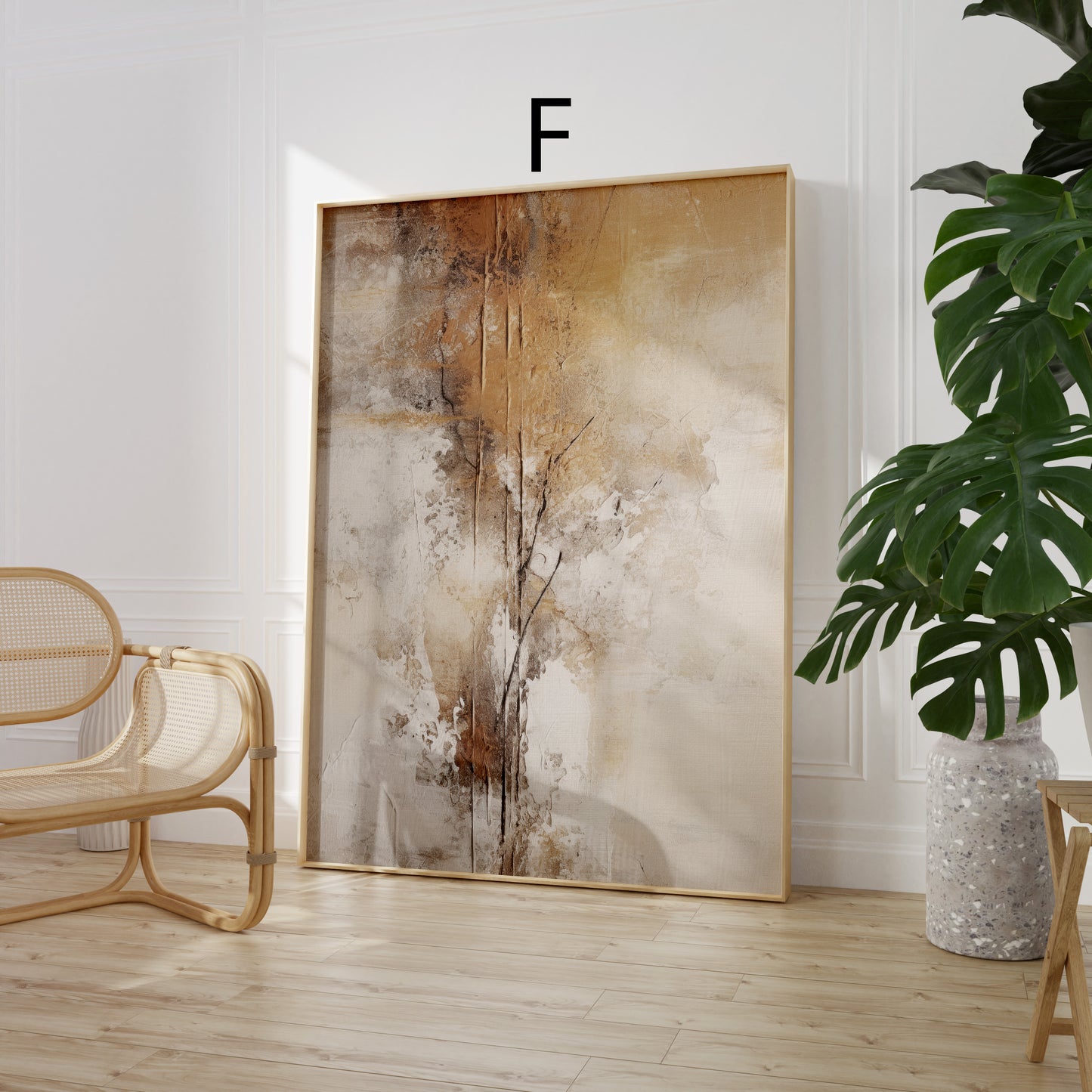 Abstrakte Poster · Geschenkidee · Elegante Silhouetten Minimalistische Formen Neutrale Farben Goldene Akzente · Dekoprint ohne Rahmen