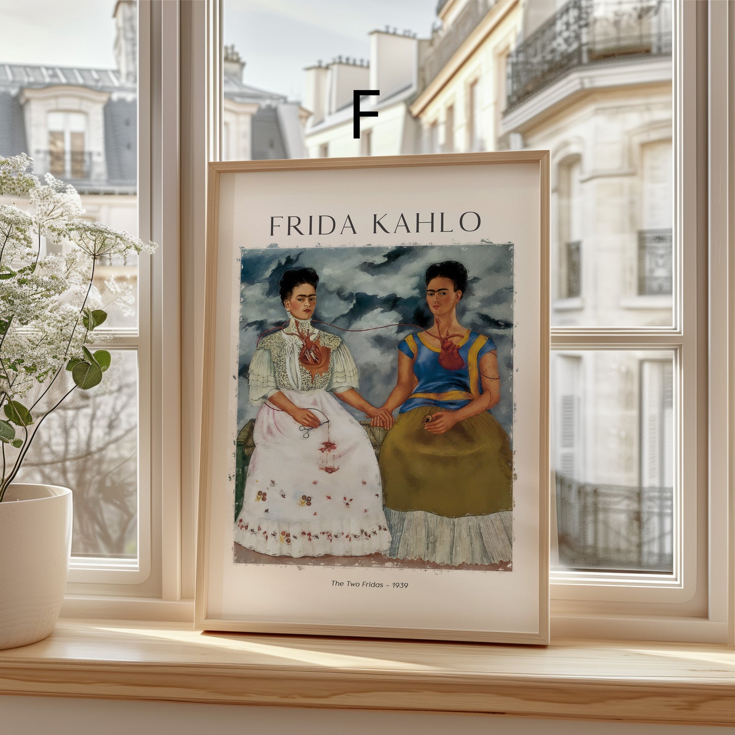 Frida Kahlo Kunst Poster · Geschenkidee · Selbstporträts Papageien Affen Mexikanische Ikonen · Dekoprint ohne Rahmen