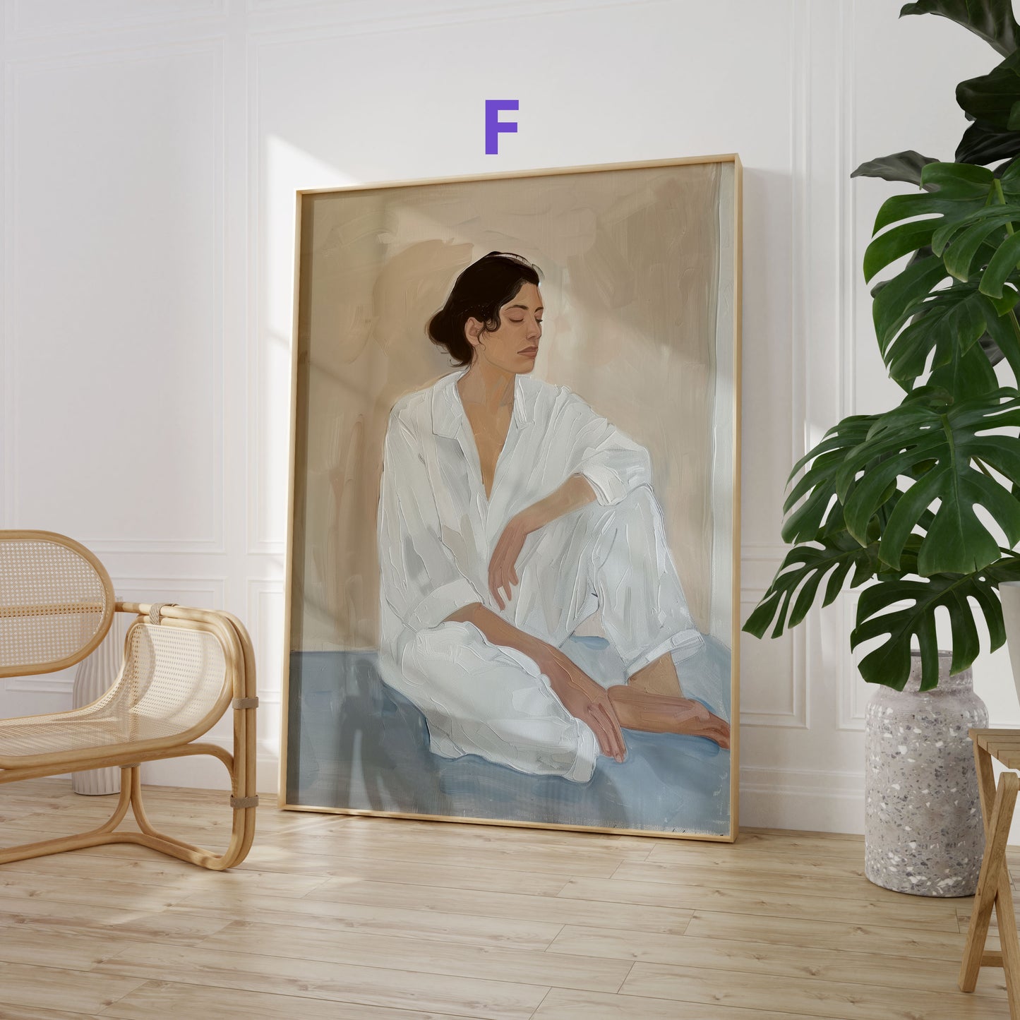 Moderne Porträt Poster · Geschenkidee · Minimalistische Figurenkunst und Zeitgenössische Illustrationen · Dekoprint ohne Rahmen