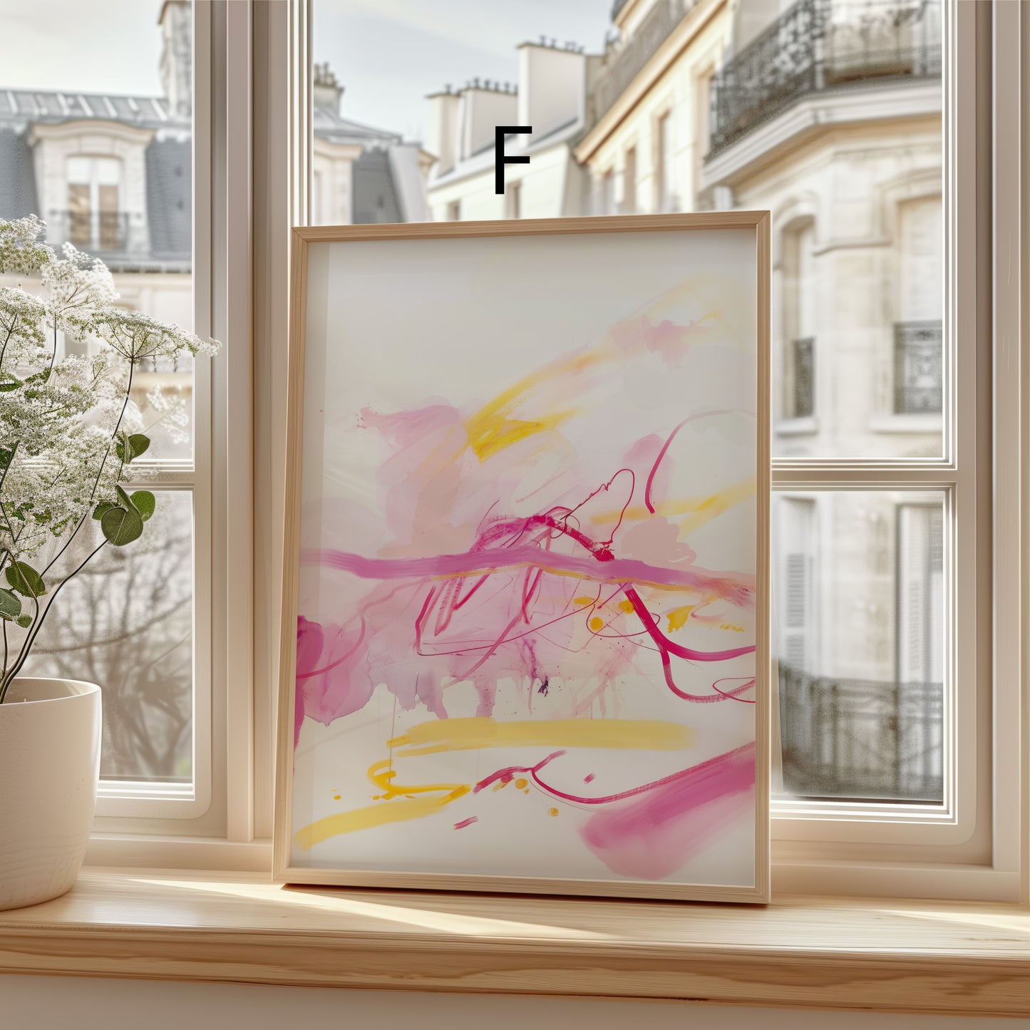 Abstrakte Poster · Wohnidee · Abstrakte Kunst Blumen Motive Pastell Farben · Dekoprint ohne Rahmen