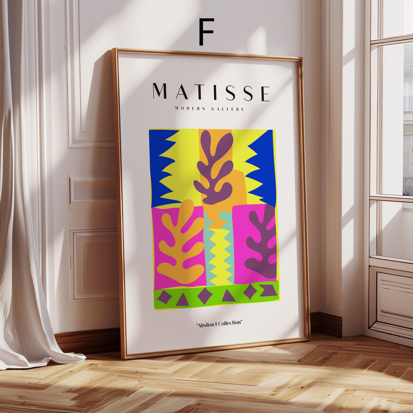 Matisse Poster · Geschenkidee · Abstrakte Scherenschnitte Grafische Formen Bunte Kompositionen · Dekoprint ohne Rahmen