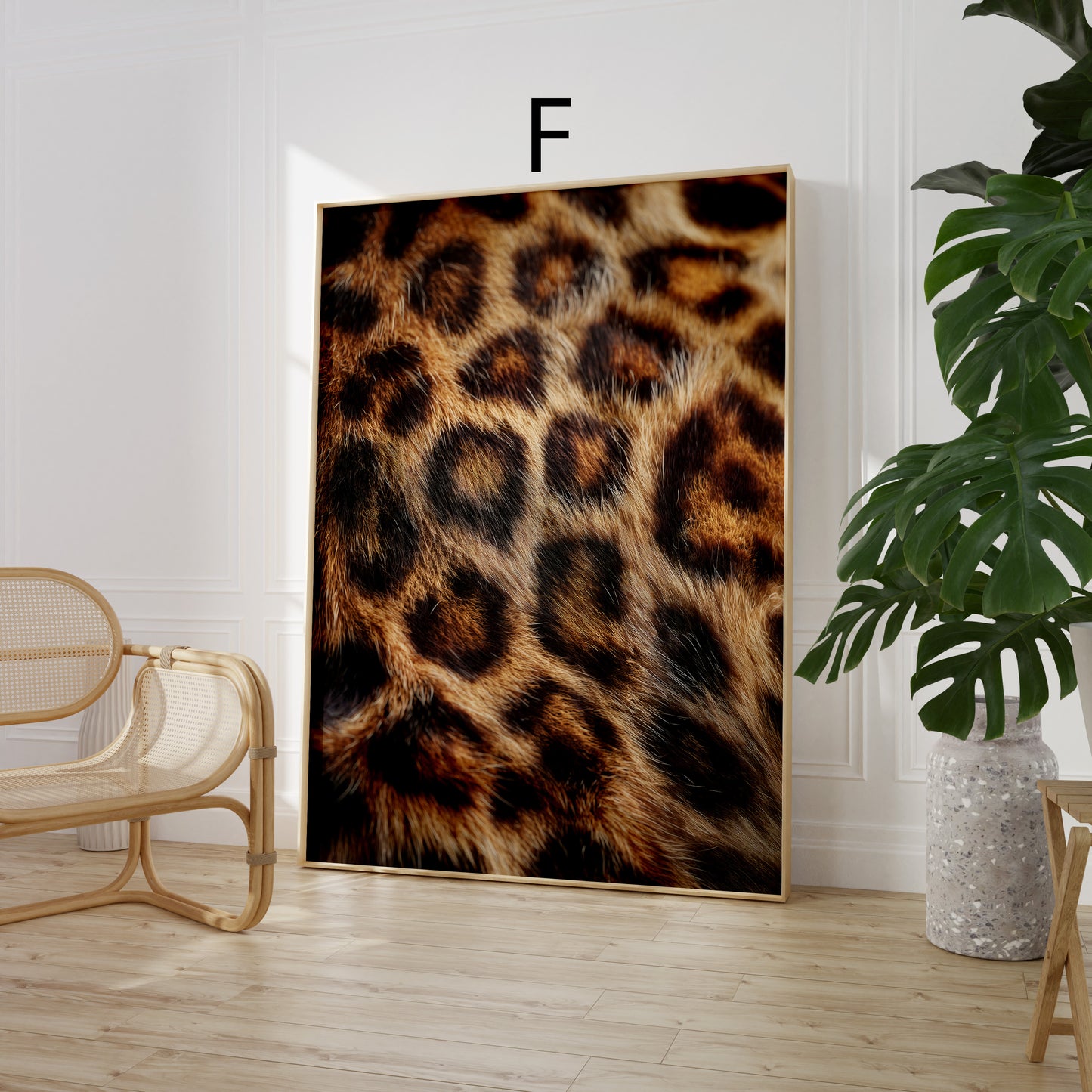 Tiermuster Poster · Geschenkidee · Exotische Tierfell Texturen Schlangenhaut und Raubkatzen Muster · Dekoprint ohne Rahmen