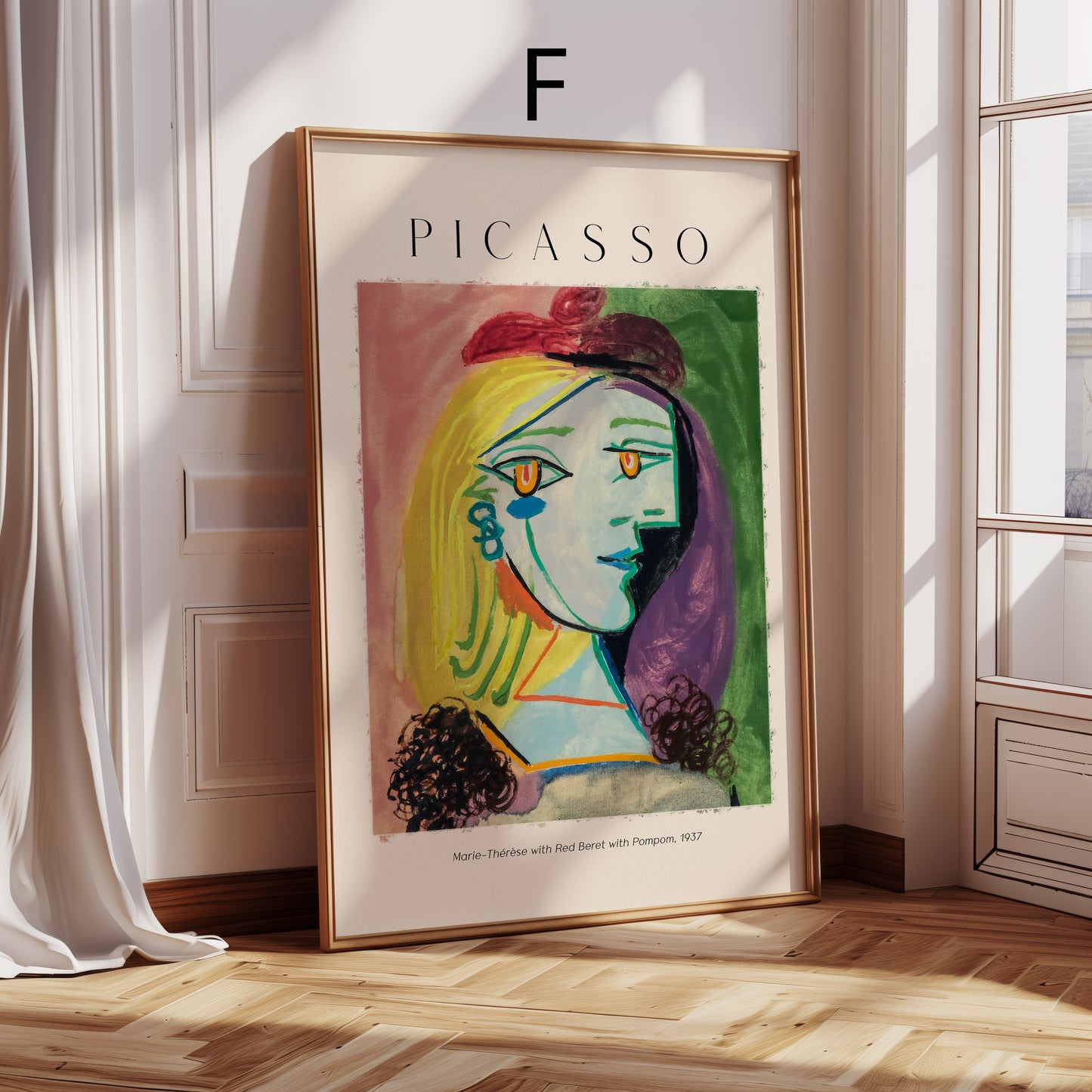 Picasso Poster · Geschenkidee · Kubistische Frauenporträt Mutter mit Kind Weeping Woman · Dekoprint ohne Rahmen