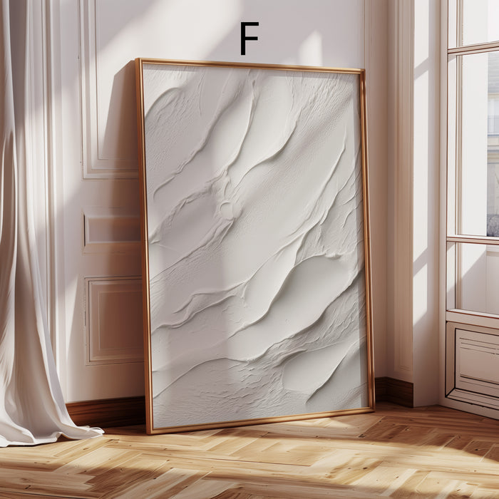 Struktur-Poster in Beige und Gold