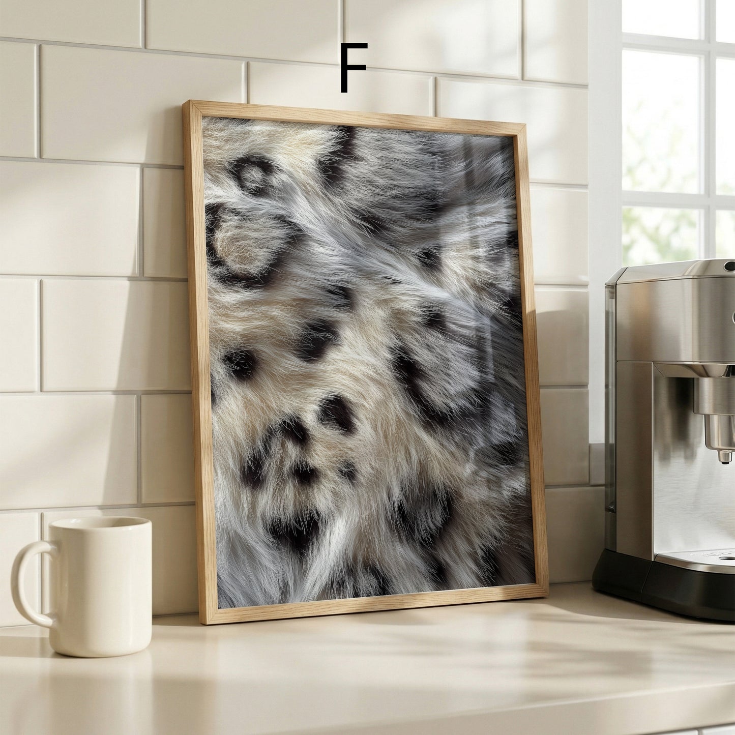 Tiermuster Poster · Geschenkidee · Reh Leopard Zebra Felloptik · Dekoprint ohne Rahmen