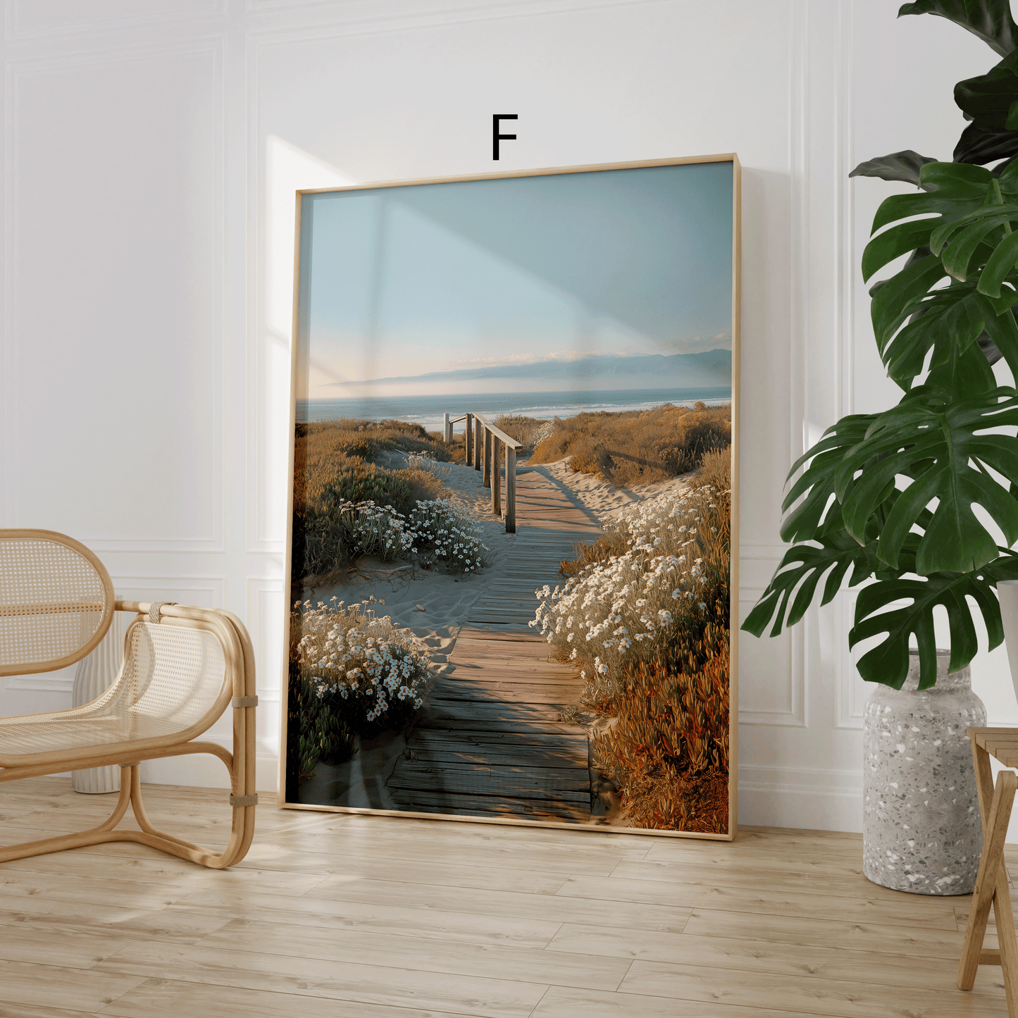 Tropen Poster · Geschenkidee · Palmen Blumen Strandlandschaften · Dekoprint ohne Rahmen