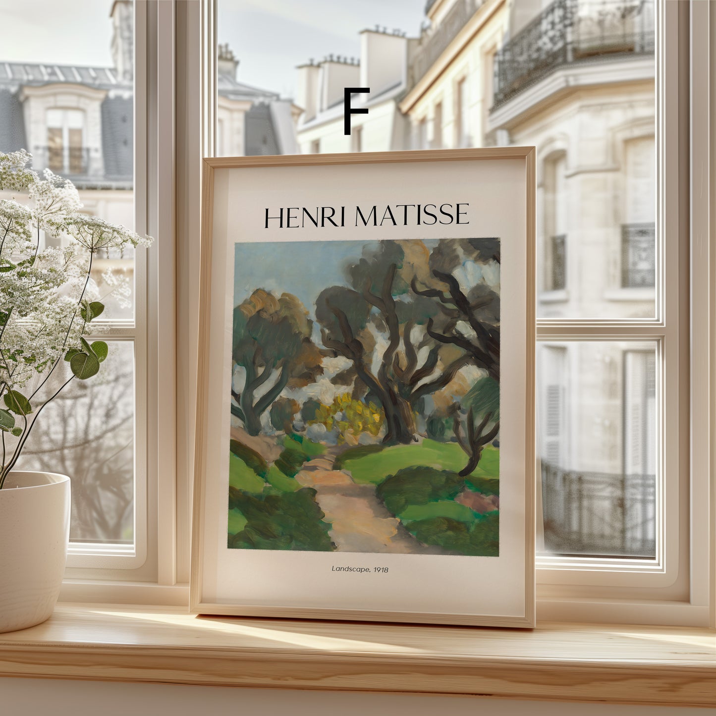 Henri Matisse Poster · Geschenkidee · Blaue Fenster Stillleben Porträts Fauvistische Interieurs · Dekoprint ohne Rahmen