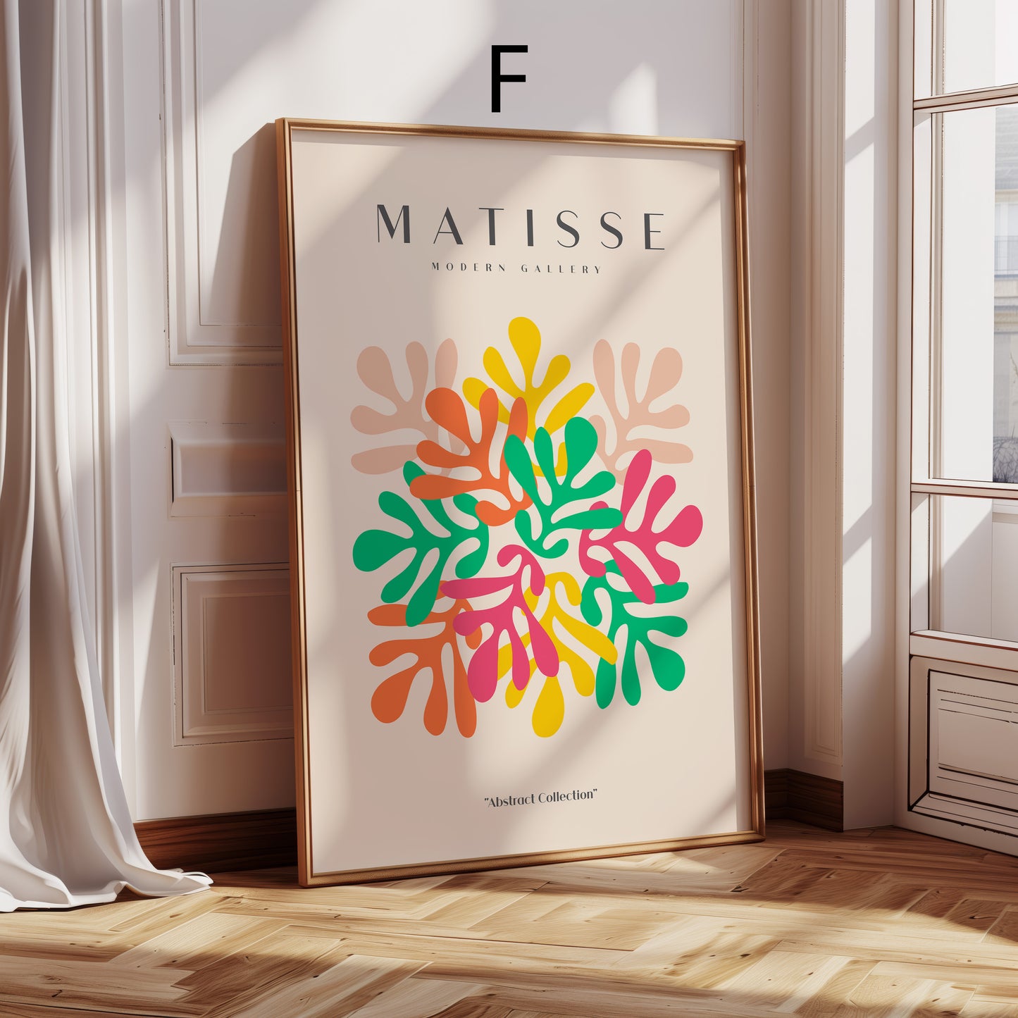 Matisse Poster · Geschenkidee · Line Art Gesichter Abstrakte Formen Farbenfrohe Kunst · Dekoprint ohne Rahmen