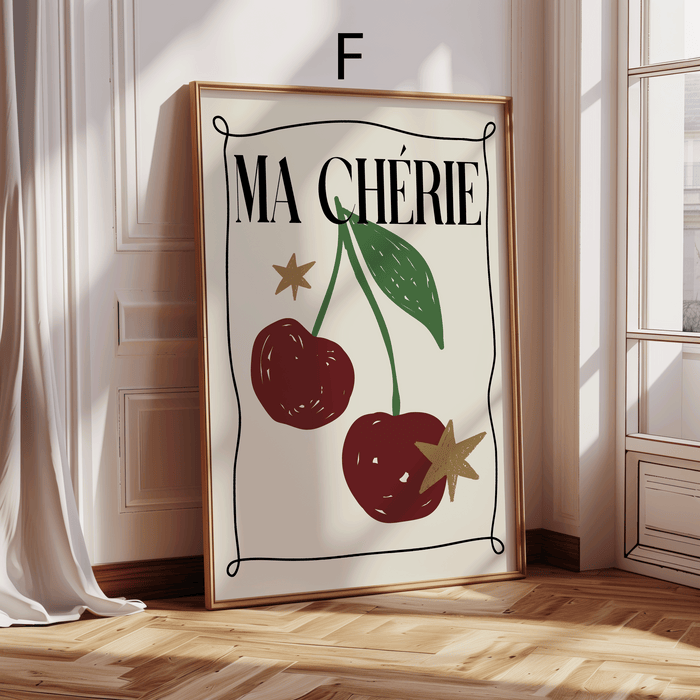 JUSTGOODMOOD Paris Poster – Hochwertiger Baumwoll-Print