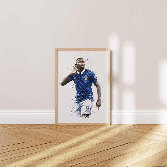 Frankreich Fußball Poster – Premium Baumwoll-Canvas