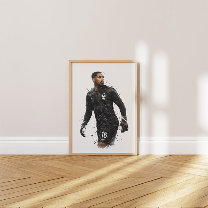 Frankreich Fußball Poster – Hochwertiges Canvas