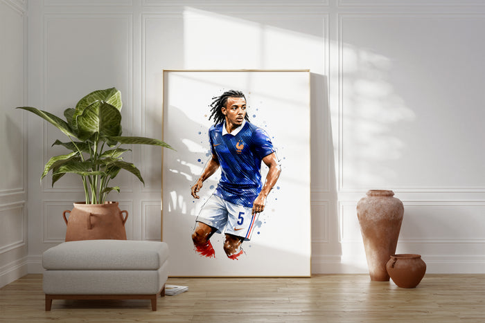 Frankreich Fußball Poster – Premium Canvas Kunst