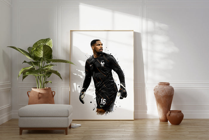 Frankreich Fußball Poster – Hochwertiges Canvas