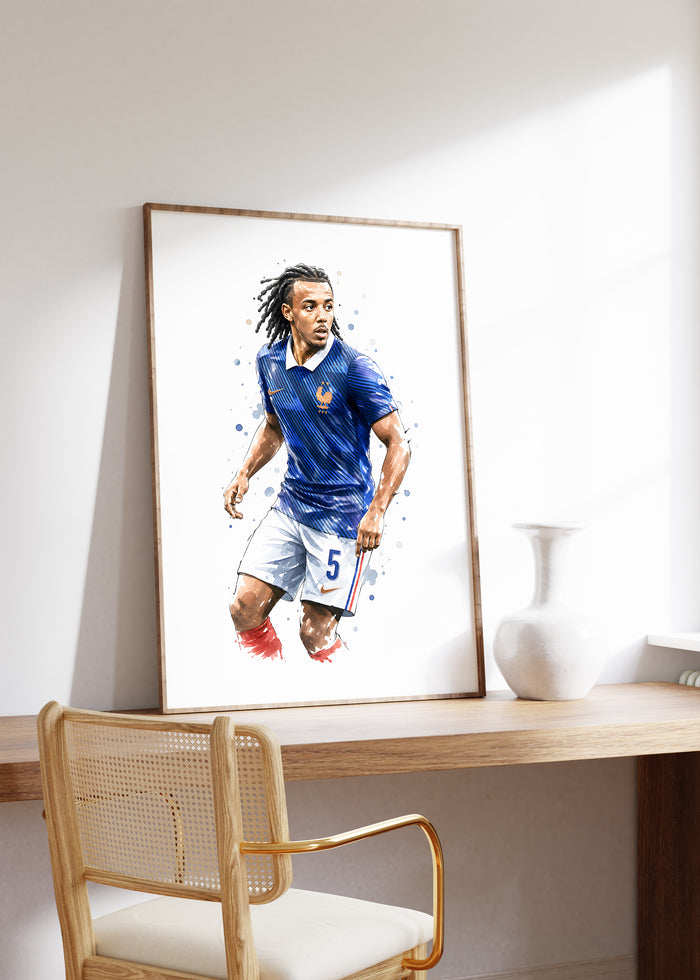 Frankreich Fußball Poster – Premium Canvas Kunst