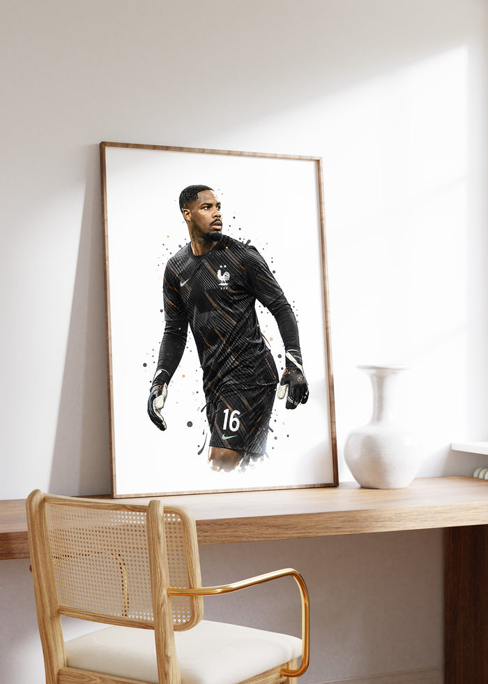 Frankreich Fußball Poster – Hochwertiges Canvas
