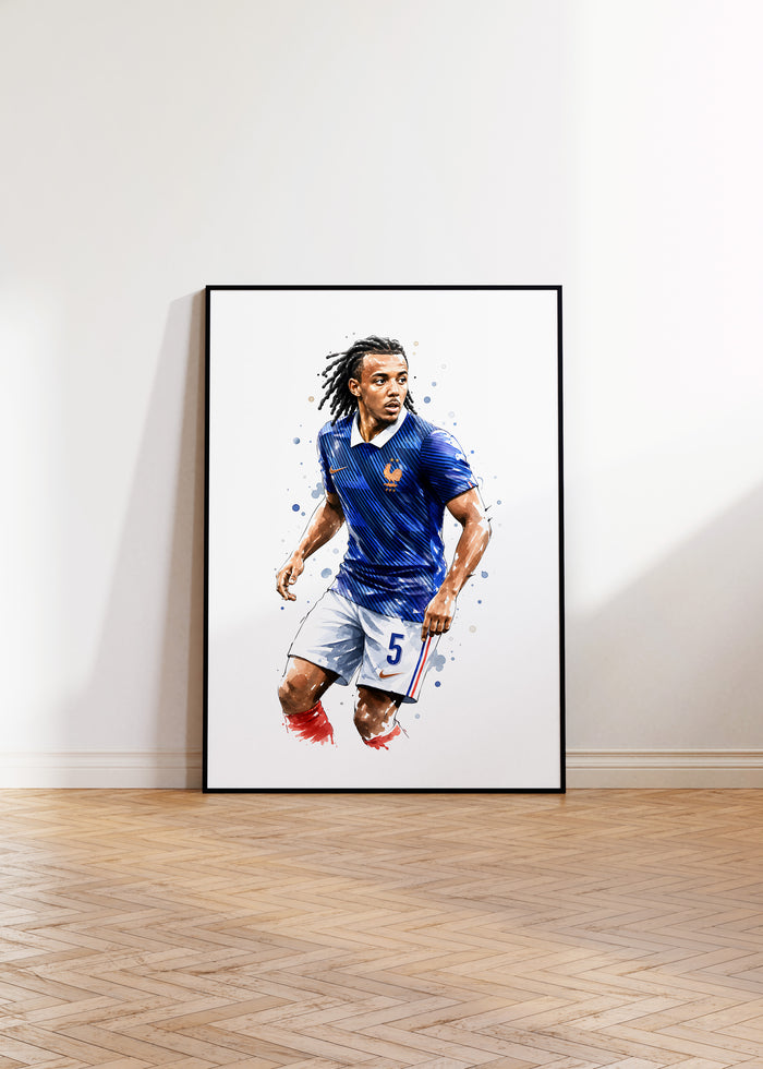 Frankreich Fußball Poster – Premium Canvas Kunst