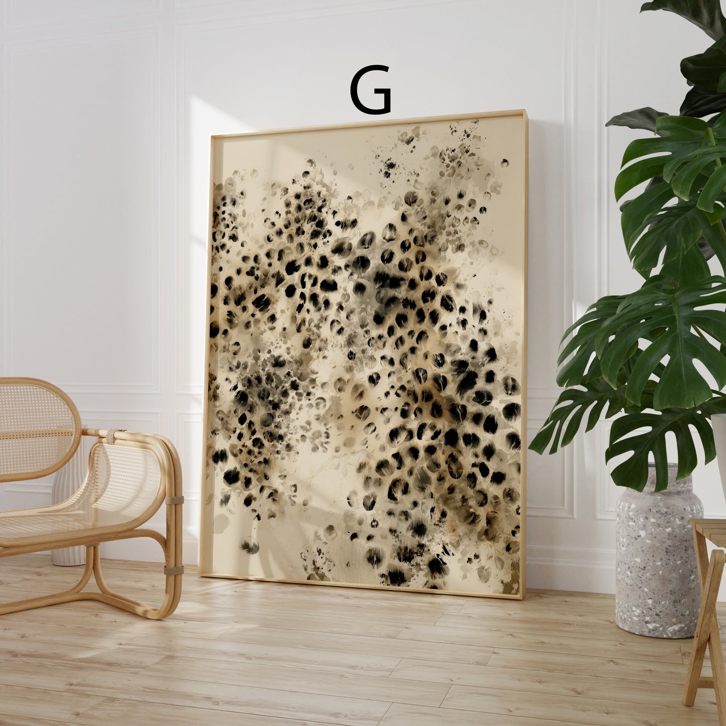 Tiermuster Poster · Geschenkidee · Leoard Zebra Tiger Schlange Felloptik · Dekoprint ohne Rahmen