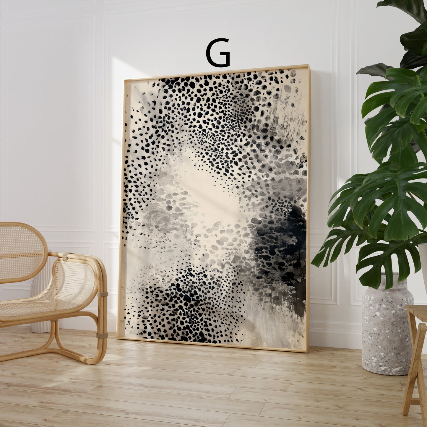 Tiermuster Poster · Geschenkidee · Moderne Tierfell Texturen Raubkatzen Muster und Abstrakte Flecken · Dekoprint ohne Rahmen