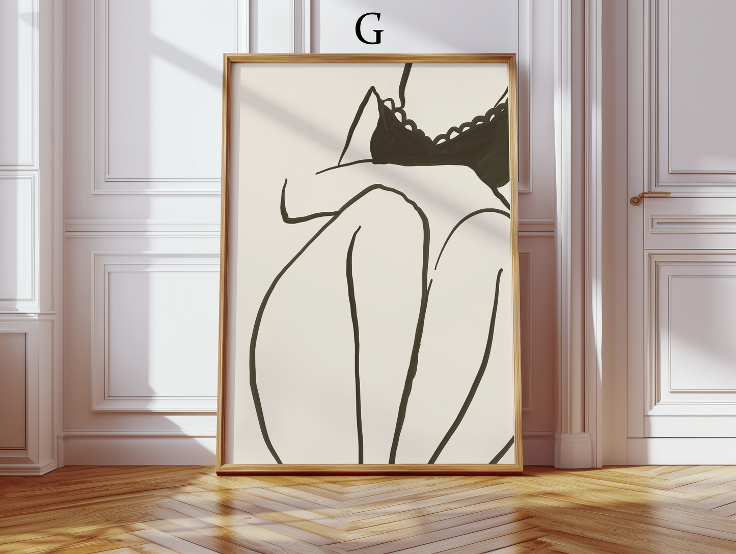 Abstrakte Frauen Poster · Geschenkidee · Abstrakt Frauengesichter Weibliche Silhouetten Line · Dekoprint ohne Rahmen