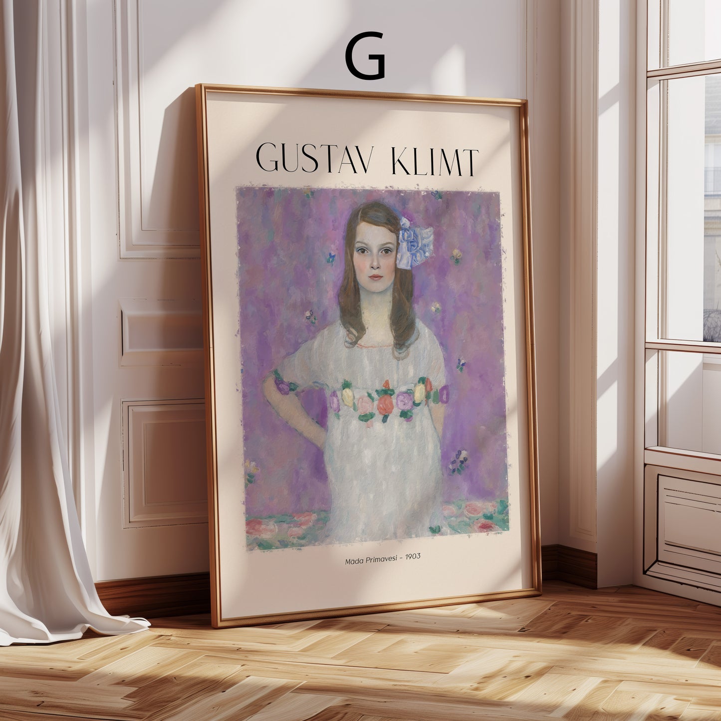 Gustav Klimt Kunst Poster · Geschenkidee · Jugendstil Porträts Blumen Garten Klassische Meisterwerke · Dekoprint ohne Rahmen