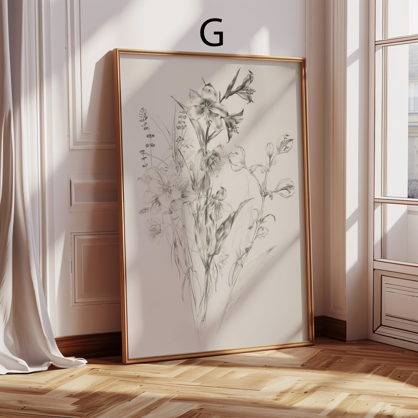 Vintage Landschaft Stillleben Poster · Geschenkidee · Dorf Winterlandschaft Küste Blumen Wein Wolken · Dekoprint ohne Rahmen
